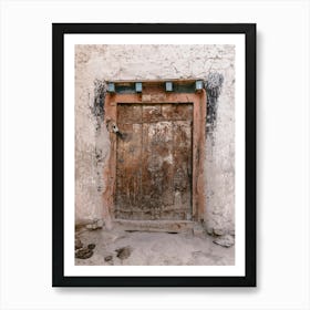 Door To A Tibetan House In The Old Kingdom Mustang Art Print