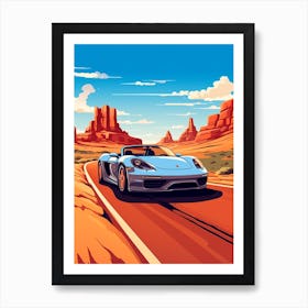 A Porsche Carrera Gt In The The Great Alpine Road Australia 1 Art Print