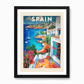 Ibiza Spain 1 Fauvist Painting  Travel Poster Art Print