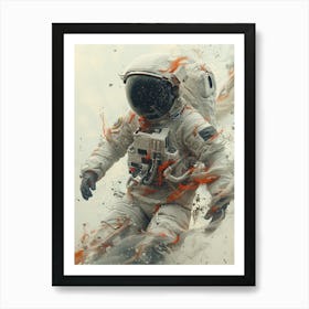 Spaceman In Space Art Print