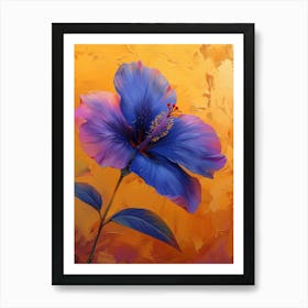 Blue Hibiscus Art Print