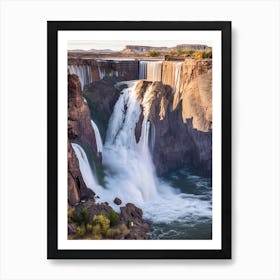 Shoshone Falls, United States Realistic Photograph (2) Art Print