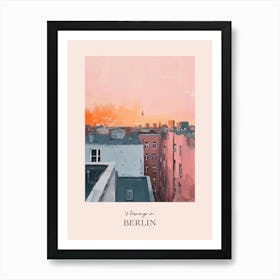 Mornings In Berlin Rooftops Morning Skyline 1 Art Print