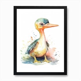 Rhamphorhynchus Cute Dinosaur Watercolour 3 Art Print