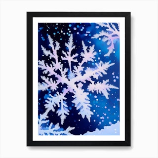 Snowflake Sequins Art Print by Gustoimages/science Photo Library