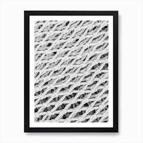 Close Up Of A Fishing Net Art Print