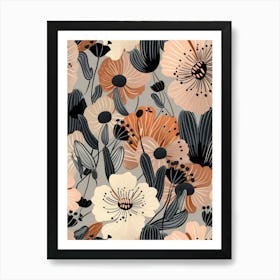 Floral Pattern 12 Art Print