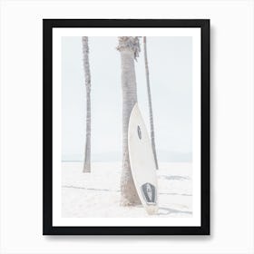 Ocean Surfboard Art Print