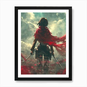 Attack Of The Titans Art Print