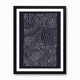 Typography Line Art Name of Lord Ram Repeat Chanting in Black Paper Art Print