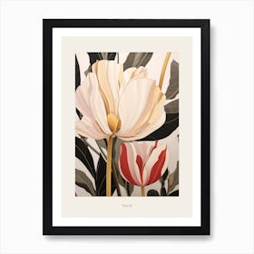 Flower Illustration Tulip 1 Poster Art Print