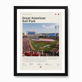 Baseball - Cincinnati Reds - Great American Ball Park 2 Art Print