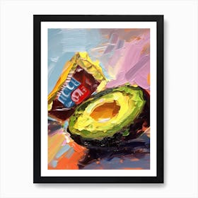 Avocado Painting 3 Art Print
