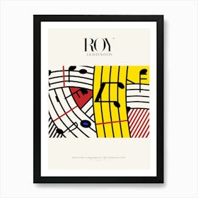 Musical Notes Poster|Roy Lichtenstein 1995 Art Print