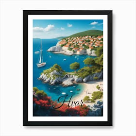 Hvar Croatia Art Print