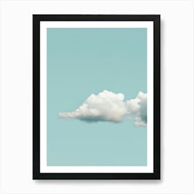 Cloud Wall Art Painting Blue Sky Print Detail A Art Print