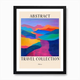 Abstract Travel Collection Poster Bolivia 7 Art Print