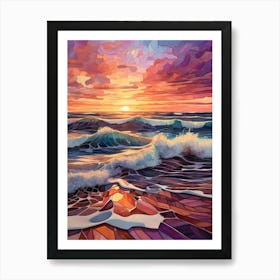 Sunset At The Beach 62 Poster