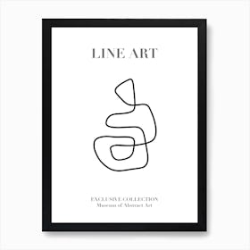 Line Art Abstract Collection 05 Art Print