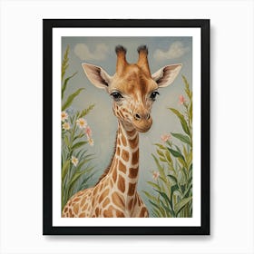 Giraffe Baby Art Print