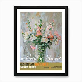 A World Of Flowers, Van Gogh Exhibition Freesia 2 Art Print