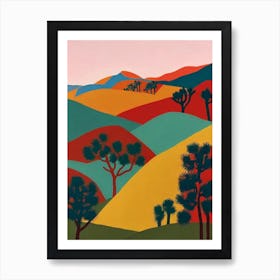 Joshua Tree National Park 2 United States Of America Abstract Colourful Art Print