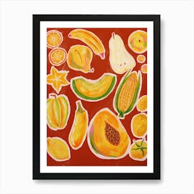 Fruit Painting Art Print