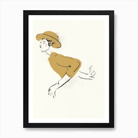 Yellow Hat Art Print