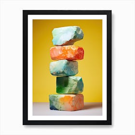 Stack Of Rocks, Stones Art Art Print