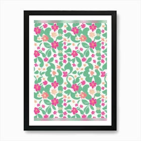 Floral Pattern 10 Art Print