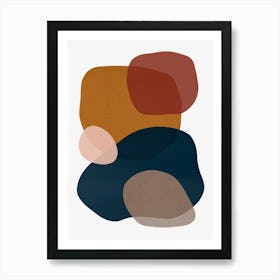 Colorful abstract shapes 8 Art Print