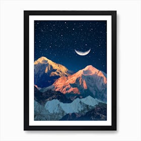 Half Moon Mountains Art Print