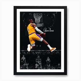 Lebron James 3 Art Print