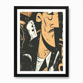 Saxophone Player 4 Art Print