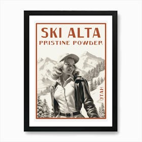 Ski Alta 1 Art Print