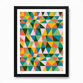 Irregular Triangles Multi Art Print