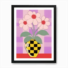 Pansies Flower Vase 5 Art Print