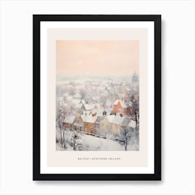 Dreamy Winter Painting Poster Belfast Northern Ireland 3 Art Print
