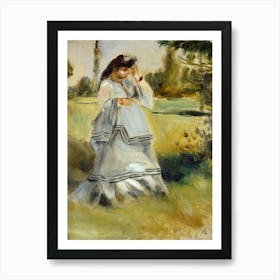 Woman In A Park (1866), Pierre Auguste Renoir Art Print