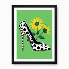 Shoes and Blossoms in Women's Ar Art Print