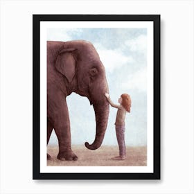 One Amazing Elephant Art Print