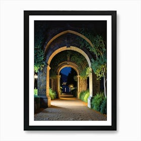 Archway At Night Art Print