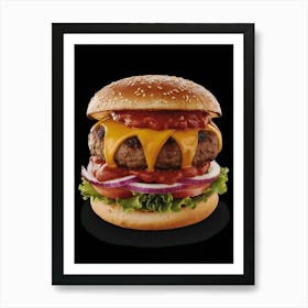 Burger Art Print