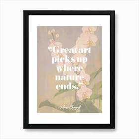 Art Quote By Marc Chagall Art Print