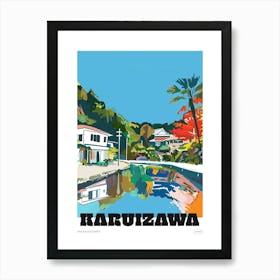 Karuizawa Japan 3 Colourful Travel Poster Art Print