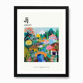 Kids Travel Alphabet  Japan 1 Art Print