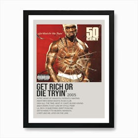 Zensouds Rapper 50 Cent Poster Art Print