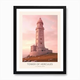 Tower Of Hercules La Coruna Spain 2 Travel Poster Art Print