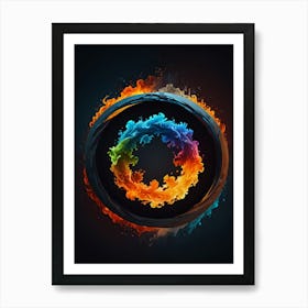 Circle Of Fire Art Print