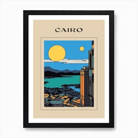 Minimal Design Style Of Cairo, Egypt 1 Poster Art Print